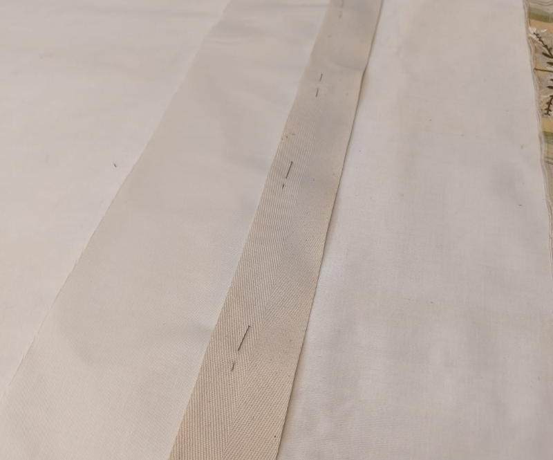 2" tape and lining facing 2" tape and lining facing